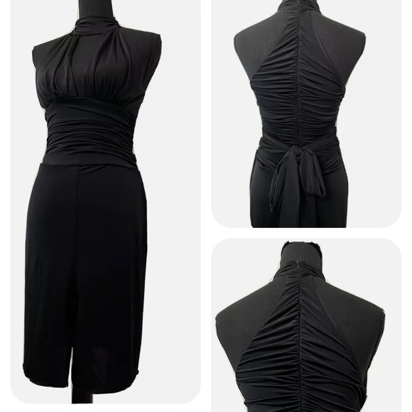 Wet Seal Dresses & Skirts - Wet Seal Black Dress Small 6-8 LBD Y2K Goth Punk Cocktail 90s Burlesque Pinup